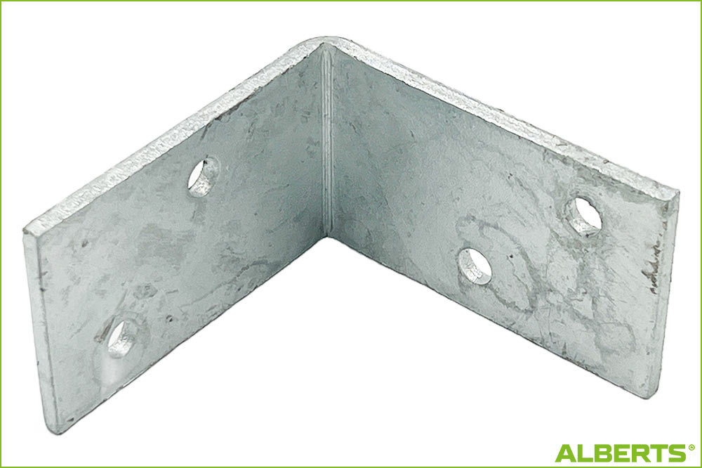 ALBERTS 213244 Winkel Stahl roh, feuerverzinkt, 40 x 70 x 70 mm