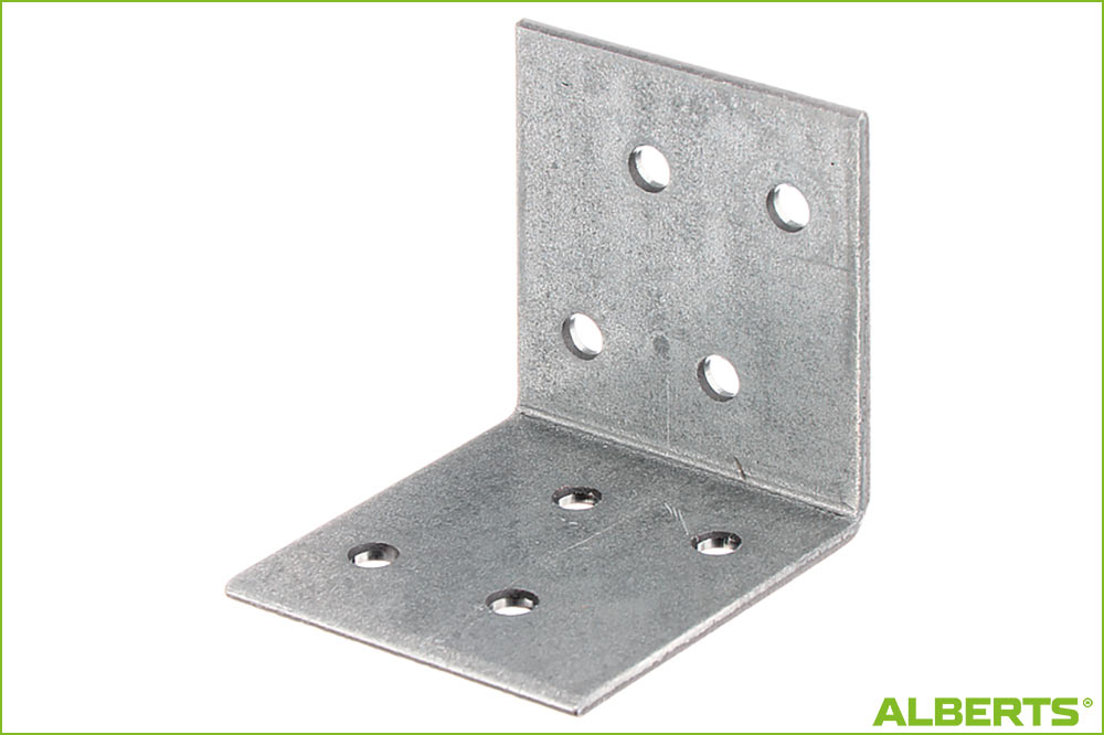 ALBERTS 330194 Winkelverbinder Stahl roh, 40 x 40 x 40 mm, 25er-Packung – Bild 4