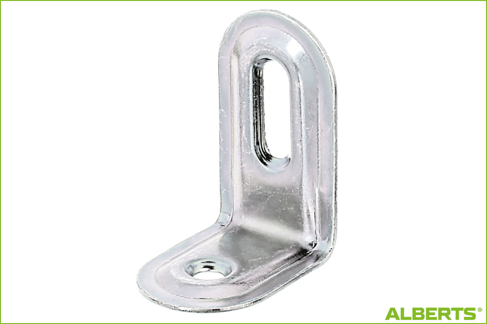 ALBERTS 332785 Verstellwinkel, geprägt mit versenkten Schraublöchern, 28 x 40 x 22 mm