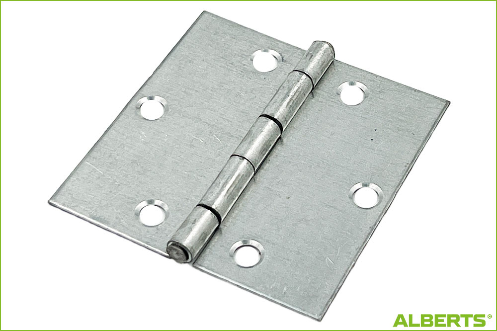 ALBERTS 345990 Scharnier quadratisch mit versenkten Schraublöchern, 60 x 60 mm
