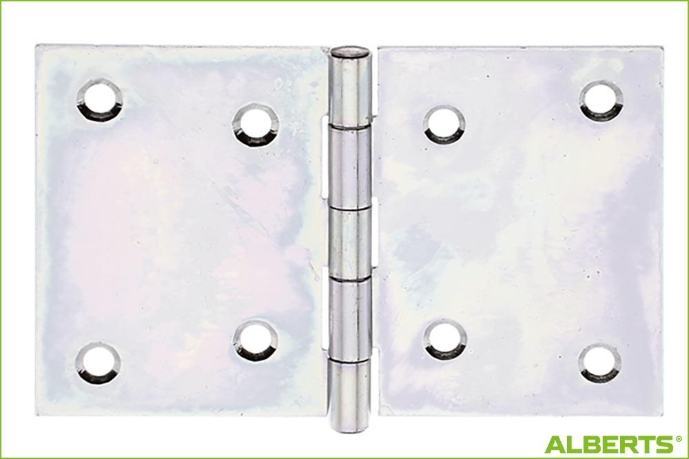 ALBERTS 346515 Scharnier breit mit vernietetem Edelstahlstift, 81 x 128 mm – Bild 4