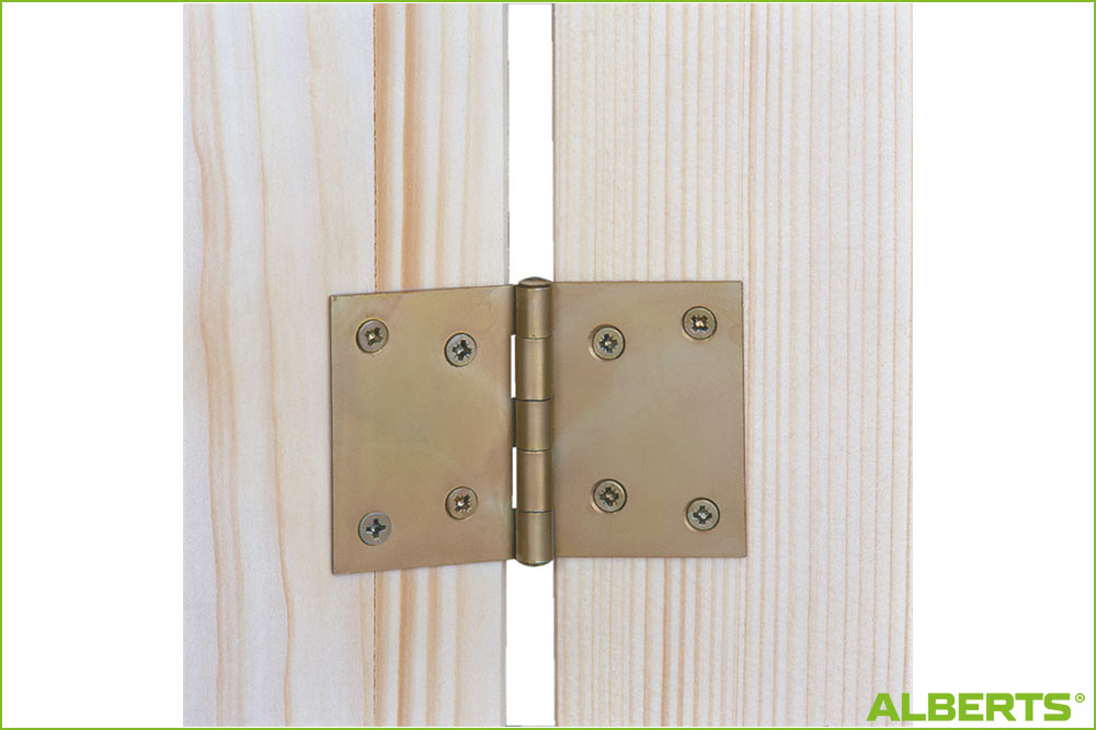 ALBERTS 346515 Scharnier breit mit vernietetem Edelstahlstift, 81 x 128 mm – Bild 5