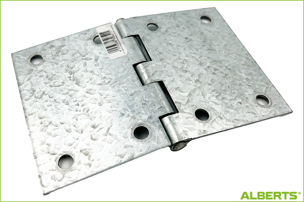 ALBERTS 346515 Scharnier breit mit vernietetem Edelstahlstift, 81 x 128 mm – Bild 3