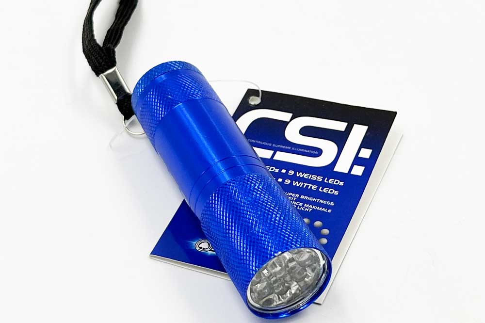 Cleaning Tools 94 LED-Taschenlampe, 9 LEDs, inkl. Batterien, blau