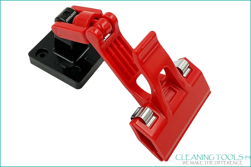 Cleaning Tools 94 360° drehbare Halteklammer, rot-schwarz