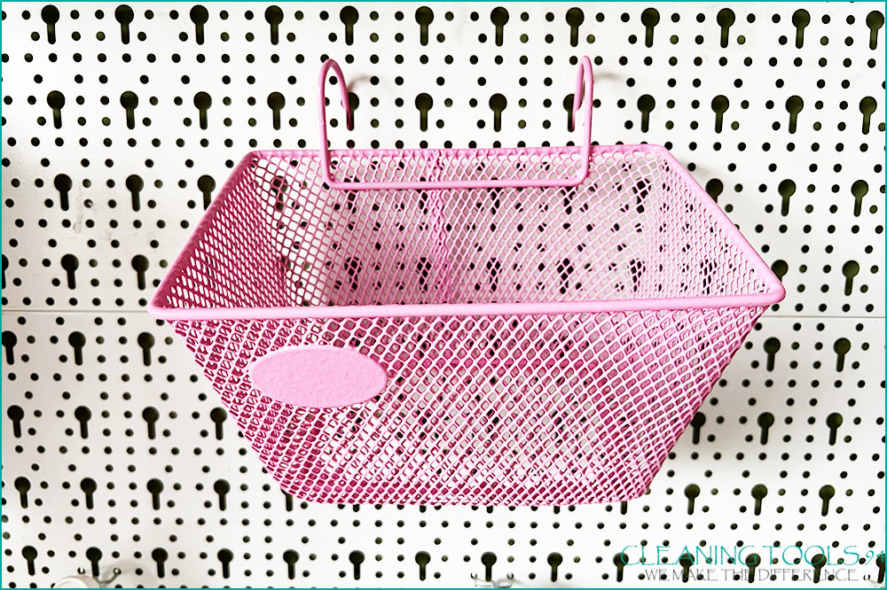 Cleaning Tools 94 Aufbewahrungskorb mit Haken, B242 x T173 x H130 mm, rosa – Bild 4