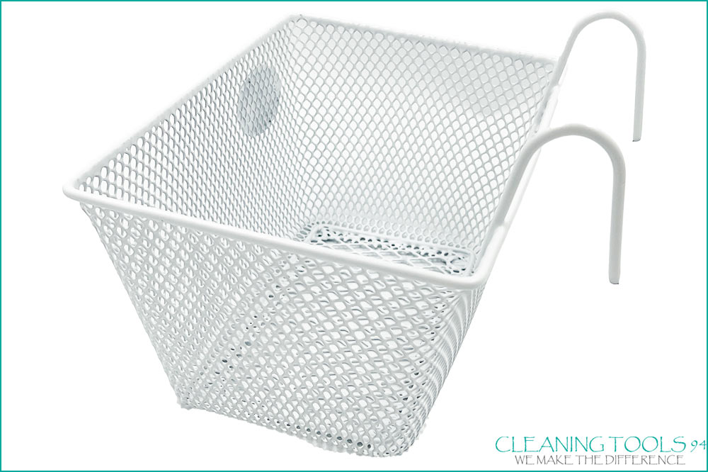 Cleaning Tools 94 Aufbewahrungskorb mit Haken, B242 x T173 x H130 mm, weiss – Bild 2