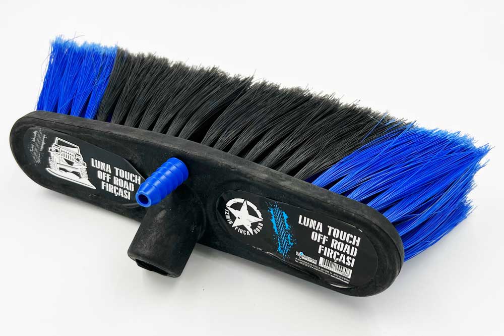 Cleaning Tools 94 Fahrzeug-Waschbürste mit Wasseranschluss, blau-schwarz, 30 cm