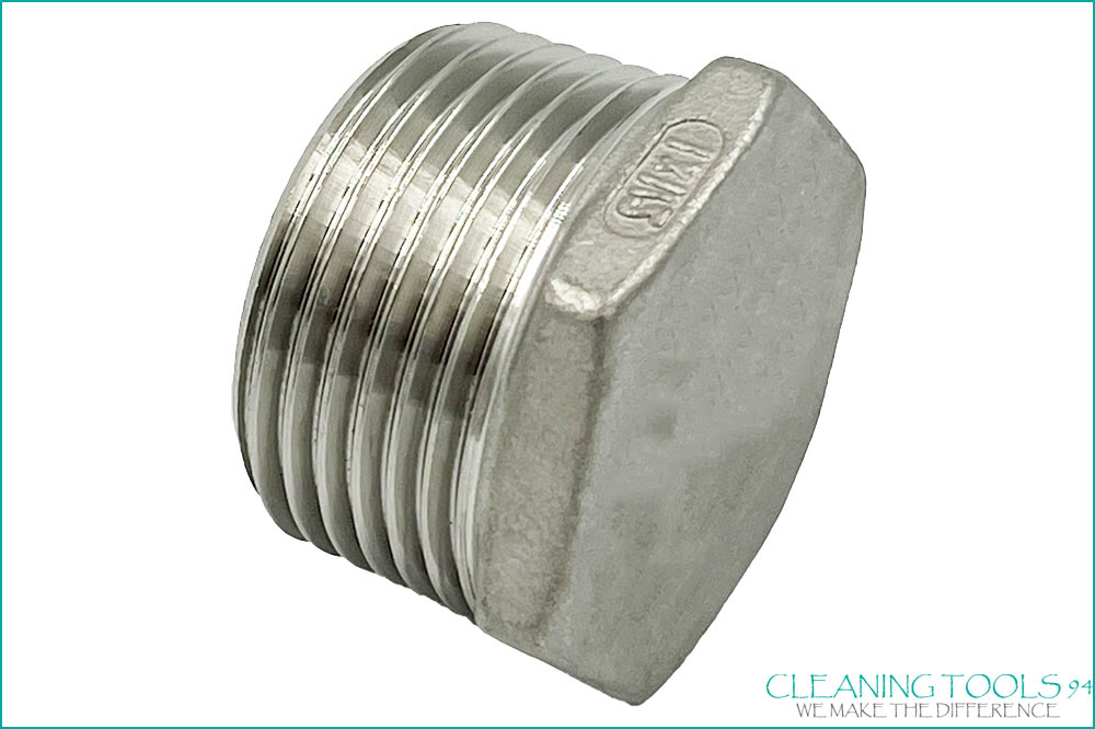 Cleaning Tools 94 Edelstahl-Verschlussstopfen mit Aussensechskant, konisches Gewinde
