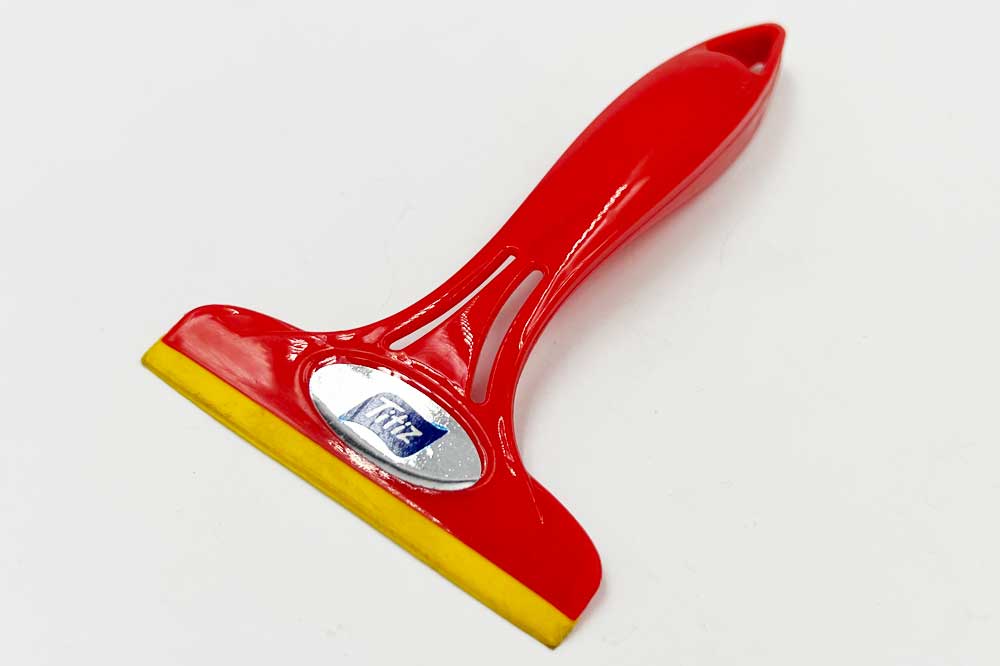 Cleaning Tools 94 Kunststoff-Abzieher, 75 mm, rot