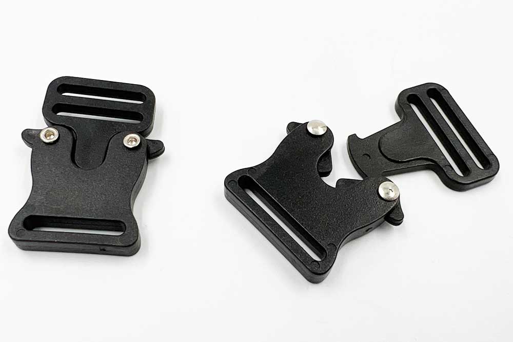 Cleaning Tools 94 Mini-Gurtschnalle 43 x 32 mm, 2-teilig, schwarz