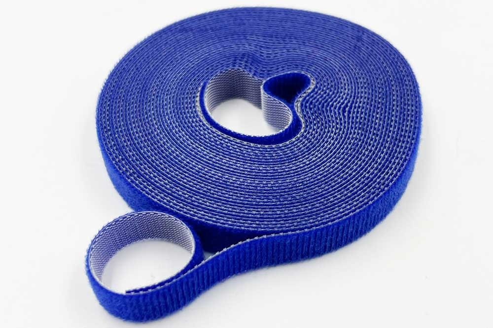 Cleaning Tools 94 Nylon-Befestigungsband mit Klettverschluss, 1 cm x 5 m, blau