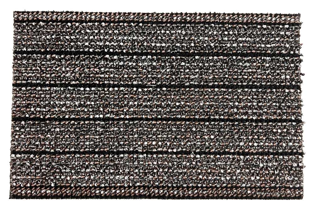 RM24 Fussmatte – Bodenmatte, 40 x 60 cm, braun-schwarz-weiss gestreift
