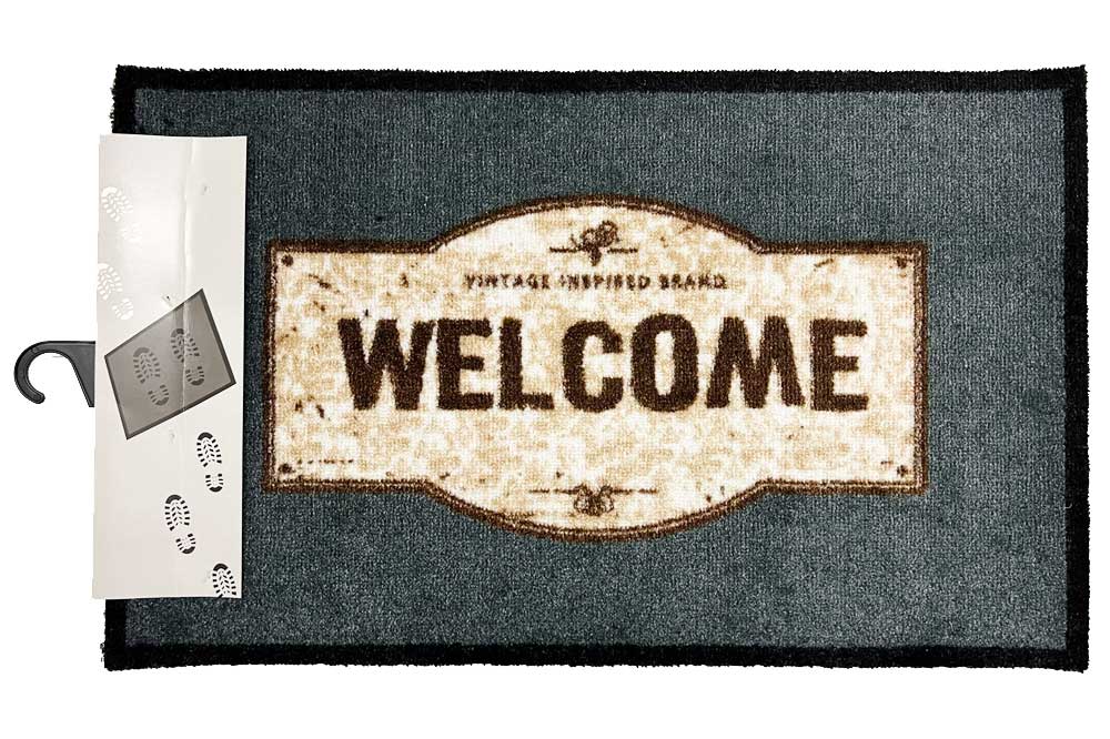 RM24 Fussmatte – Bodenmatte, 50 x 80 cm, WELCOME