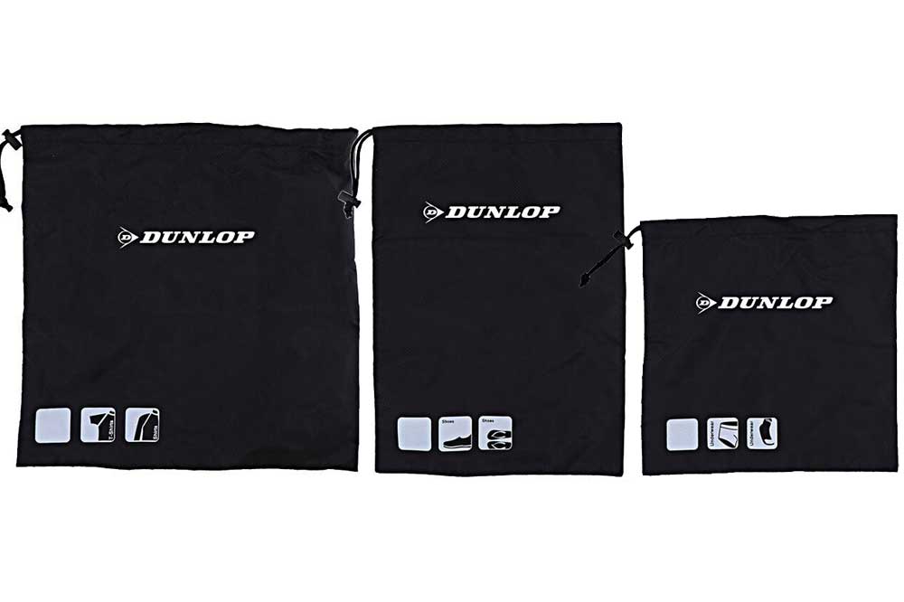 DUNLOP travel Reiseetui-Set, 3-teilig, schwarz