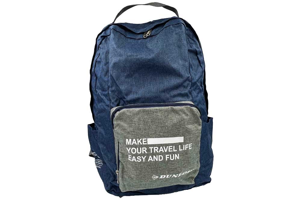 DUNLOP Rucksack faltbar, 46 x 32 x 12 cm, dunkelblau