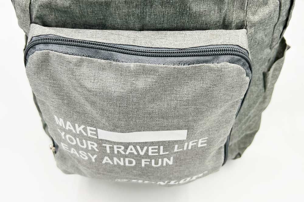 DUNLOP Rucksack faltbar, 46 x 32 x 12 cm, grau – Bild 4