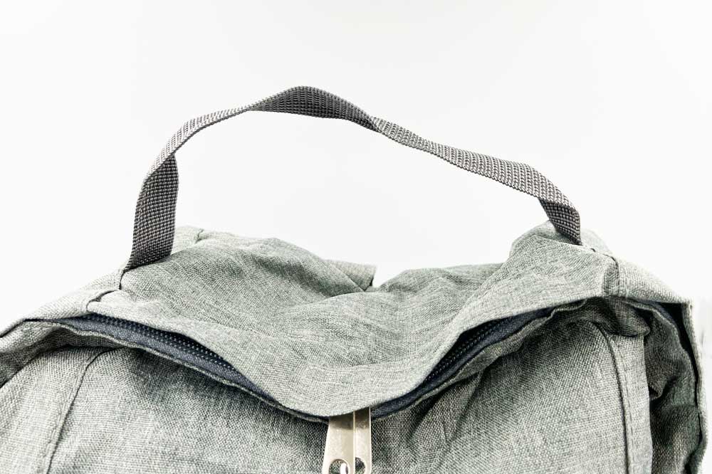 DUNLOP Rucksack faltbar, 46 x 32 x 12 cm, grau – Bild 6