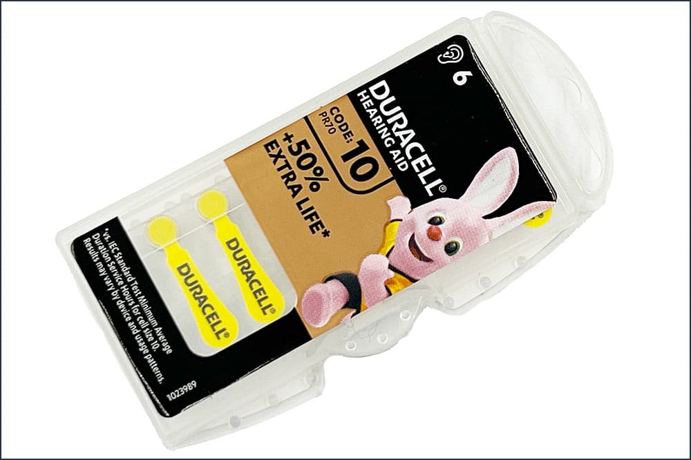 DURACELL 10 Hörgerätebatterien 1.45V - 6 Stück in Box
