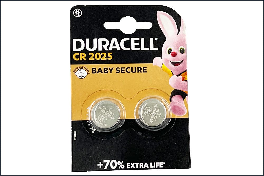DURACELL Knopfzelle 2025 Lithium-Knopfzelle 3 V, 2 Stück