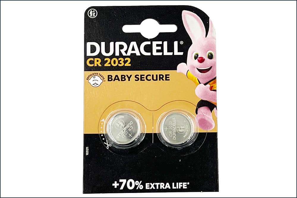 DURACELL Knopfzelle 2032 Lithium-Knopfzelle 3 V, 2 Stück