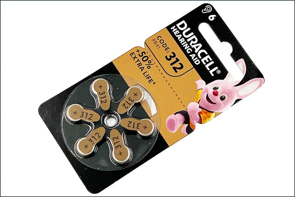DURACELL 312 Hörgerätebatterien 1.45V - 6 Stück in Blister