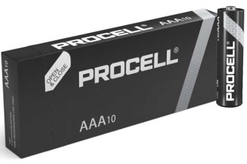 PROCELL Industrie Alkaline Batterie, AAA Mignon, 10er-Pack