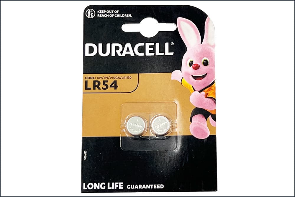 DURACELL LR54 Alkali-Knopfzelle 1.5 V, 2 Stück