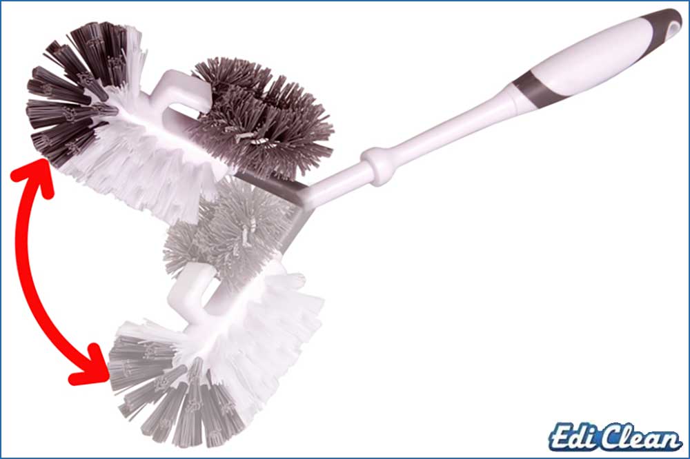 Edi Clean 81027 WC-Besen mit Randreiniger Flex – Bild 2