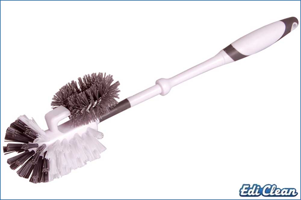 Edi Clean 81027 WC-Besen mit Randreiniger Flex