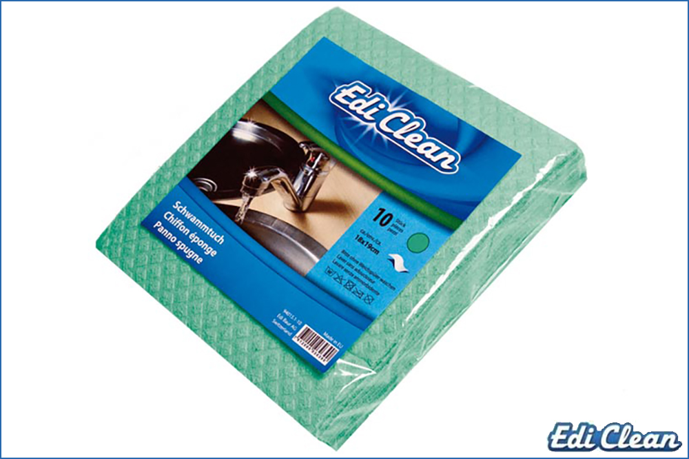 Edi Clean 94015.3-10 Schwammtuch, grün - 10 Stück