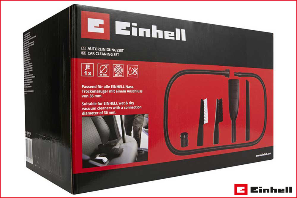 Einhell Autoreinigungsset für Nass-Trockensauger, 36 mm, 6-teilig