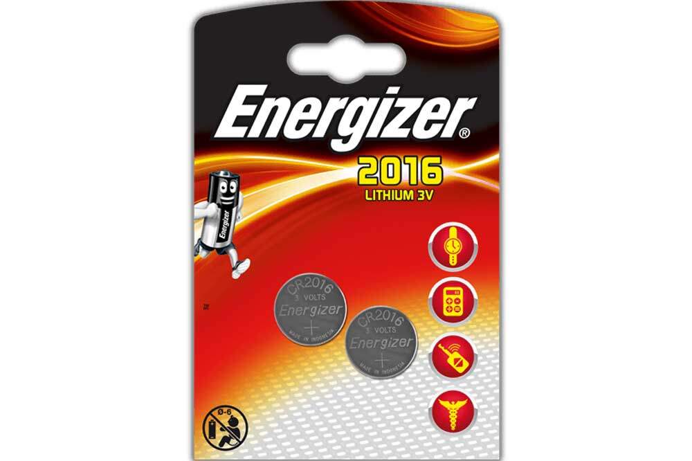 Energizer Knopfzelle 2016 Lithium 3V, 2 Stück