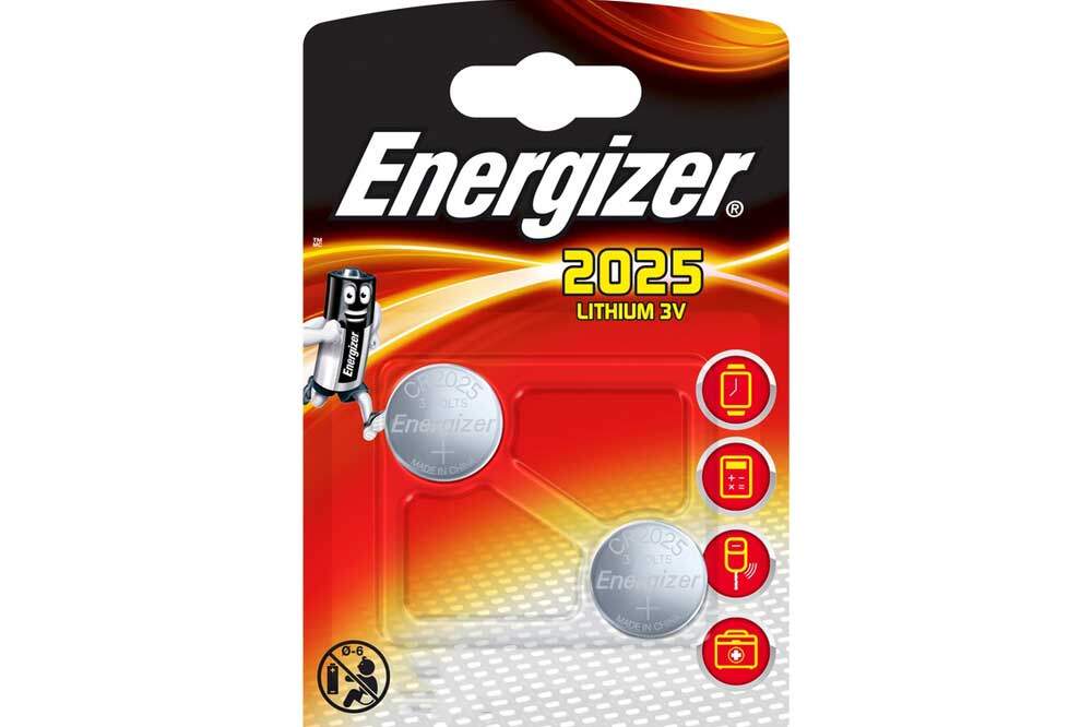 Energizer Knopfzelle 2025 Lithium 3V, 2 Stück