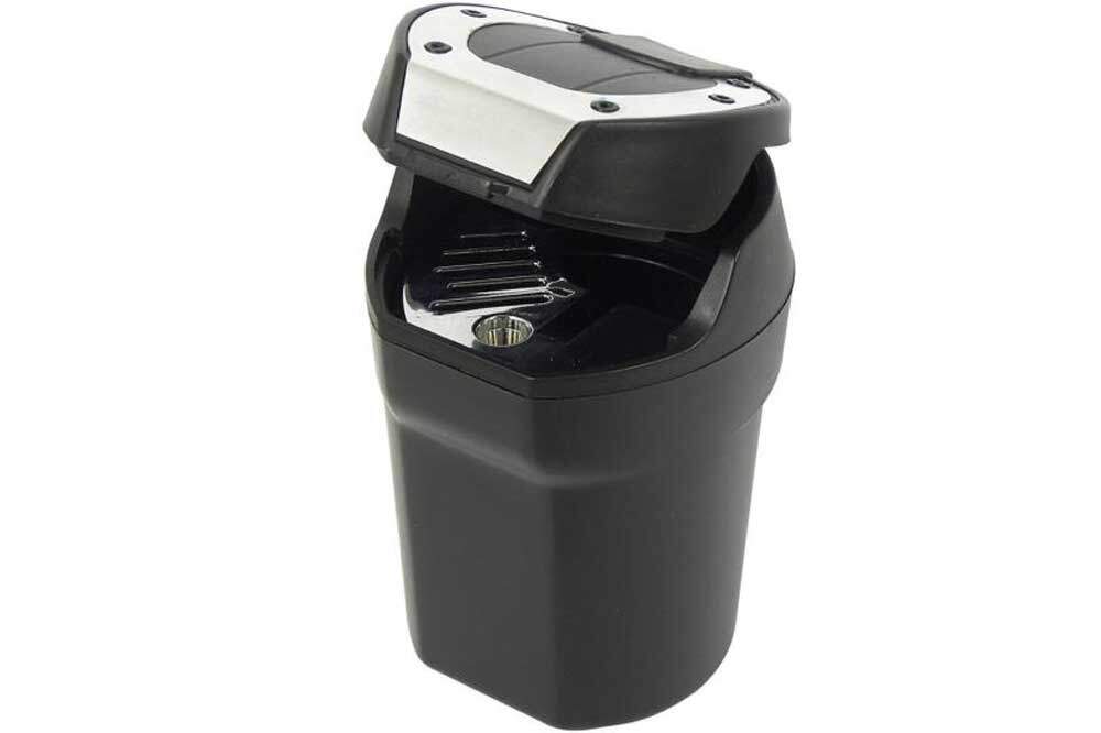 HP Autozubehör Aschenbecher Maxi, rund, schwarz