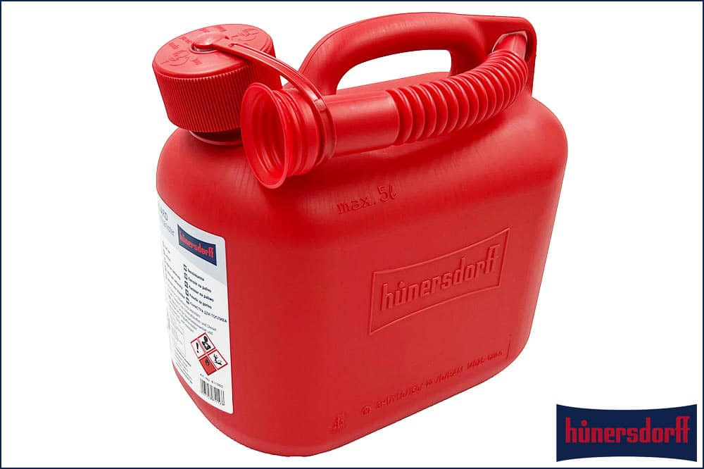 Hünersdorff Standard Benzinkanister, 5 Liter, rot
