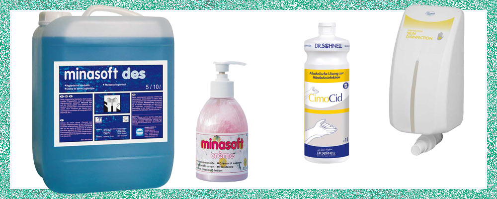 Seifen + Desinfektionsmittel
