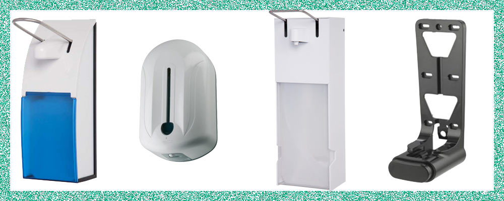 Seifenspender + Desinfektionsmittel-Spender