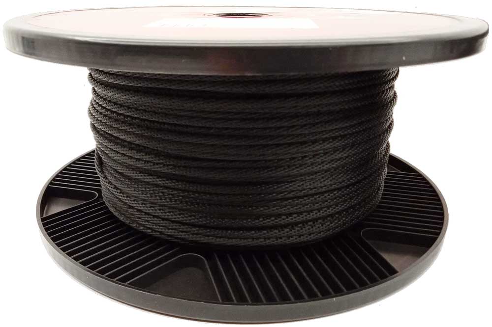 mamutec Architekturseil mit Drahteinlage, 3 mm, schwarz, ca. 140 Meter – Bild 2