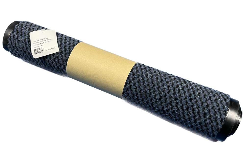 RM24 Fussmatte – Bodenmatte, 60 x 90 cm, blau-schwarz