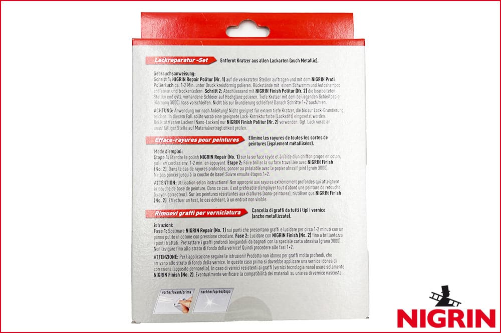 NIGRIN 100316.00 Lackreparatur-Set, 7-teilig – Bild 2
