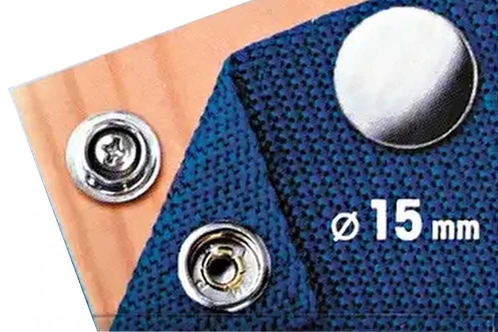 PRYM Yacht & Caravan Druckknopf anschraubbar, Ø 15 mm, 10 Stück