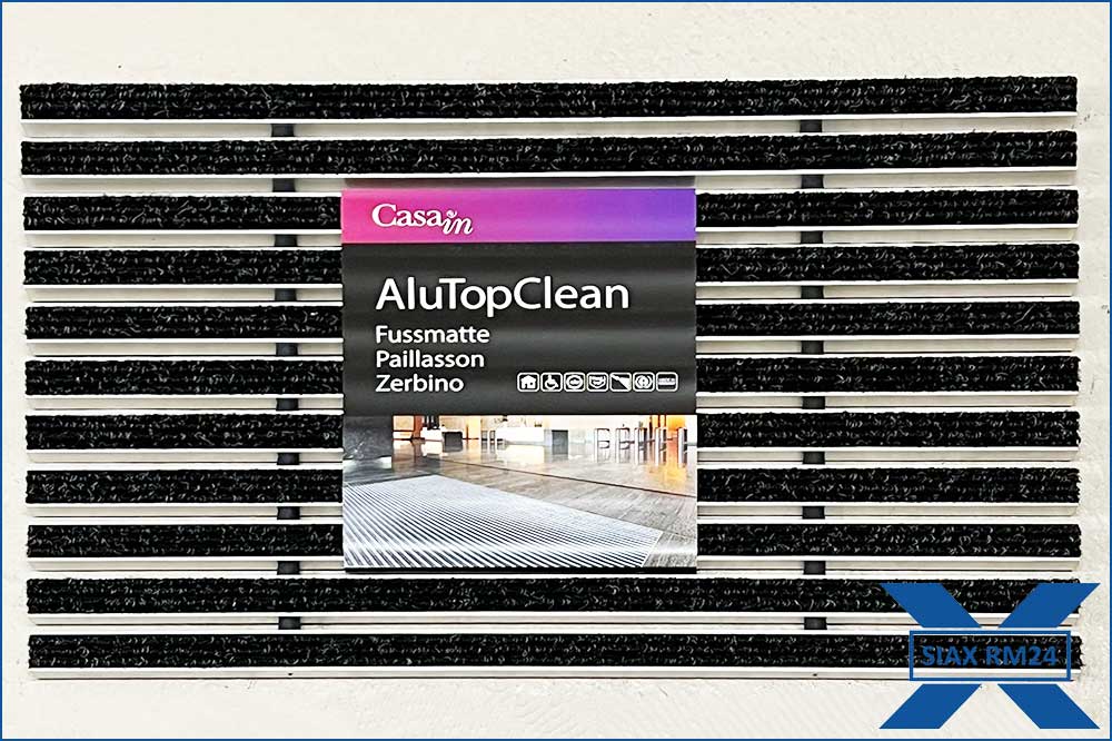 RM24 AluBrush Fussmatte – Bodenmatte mit Alu-Rahmen 40 x 60 cm, anthrazit