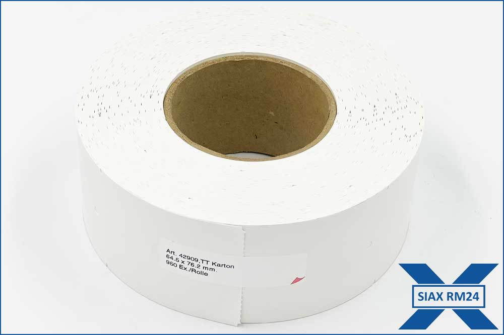 RM24 Anhängeetiketten 65 x 76 mm, 950 Stück, weiss