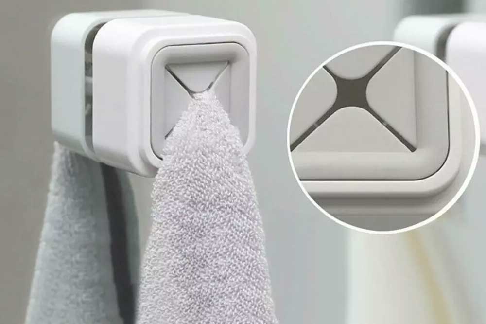 Cleaning Tools 94 Handtuchhalter, 52 x 52 mm, weiss-grau – Bild 2