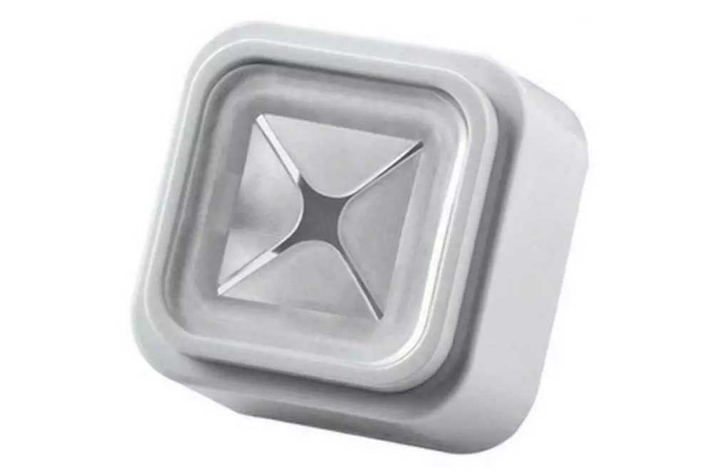 RM24 Handtuchhalter, 52 x 52 mm, weiss-transparent