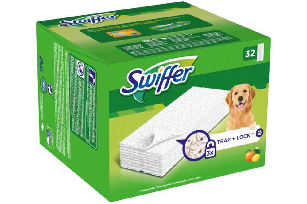 Swiffer Wischtücher Trocken, Zitrusduft, 32 Stück