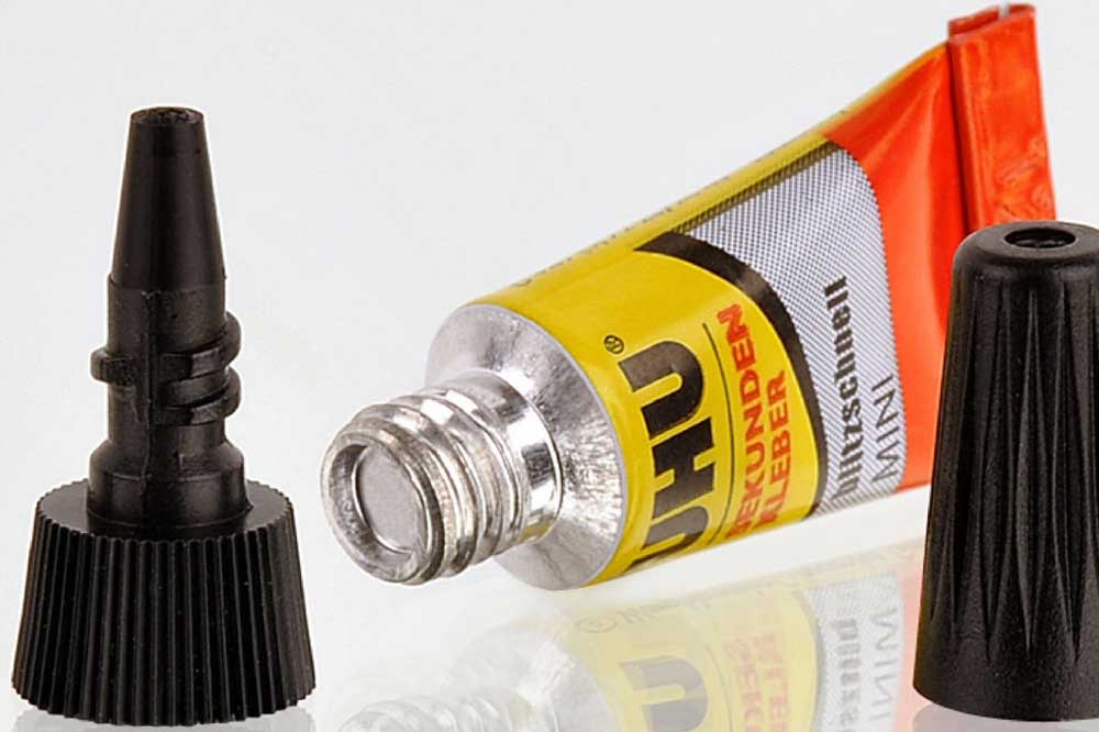 UHU Sekundenkleber blitzschnell Minis, flüssig, Blister 3 x 1 g – Bild 2