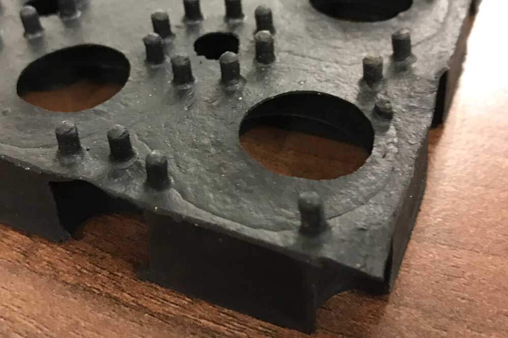 RM24 Ring-Gummimatte, 40 x 60 cm, schwarz