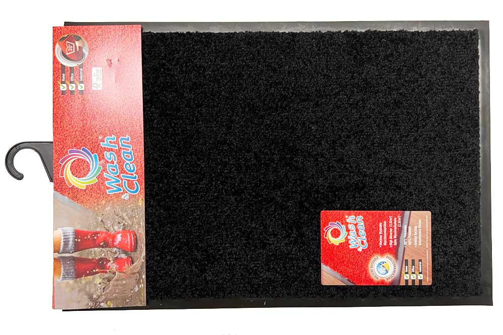 RM24 Fussmatte – Bodenmatte, 40 x 60 cm, schwarz